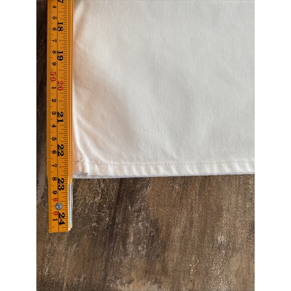 Edwin Womens Devin Crop Optic White Worker Carpenter 100% Cotton Jeans Sz 28 NWT - Picture 6 of 12